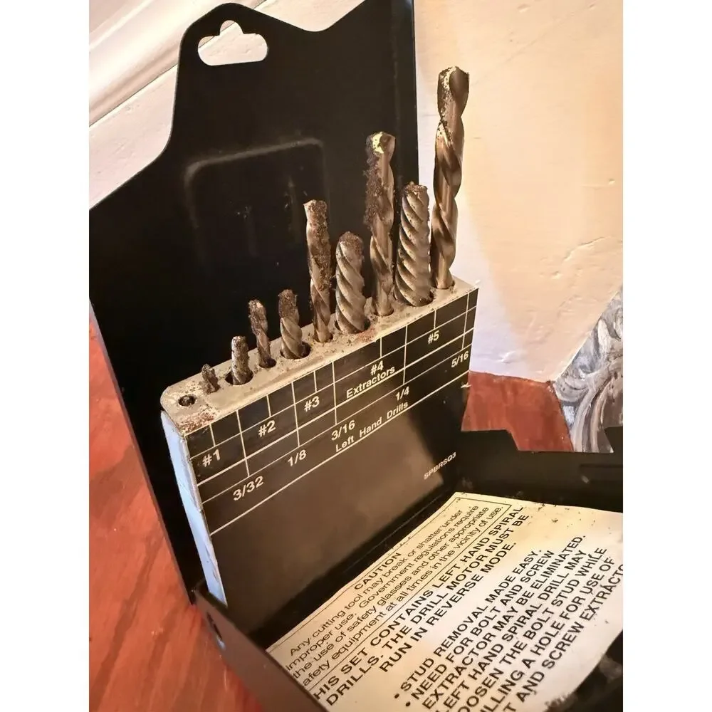 Consolidated TOLEDO Drill Index Magnum Bits & Case (see Description)